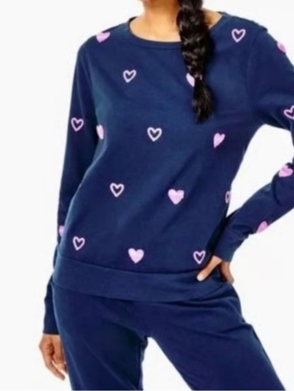 NWOT Lilly Pulitzer Hide Tide‎ Navy Wild Heart Chenille Size L